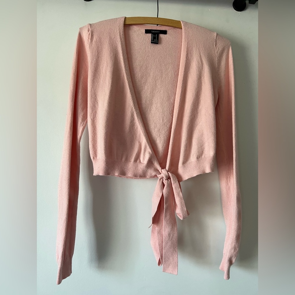 Pink cropped long sleeve